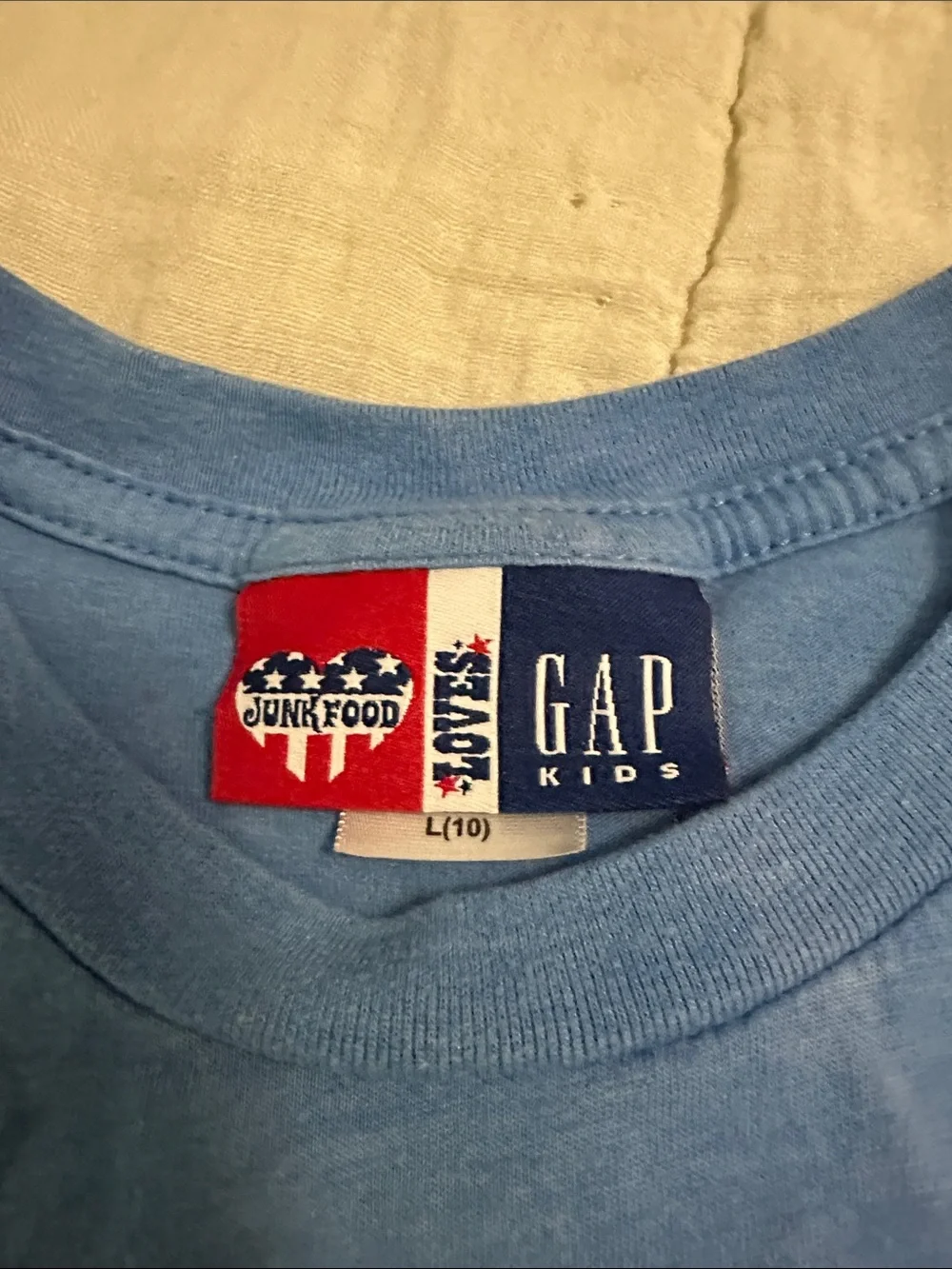 GAP Boys Light Blue Star Wars Graphic Tee with Yellow Logo